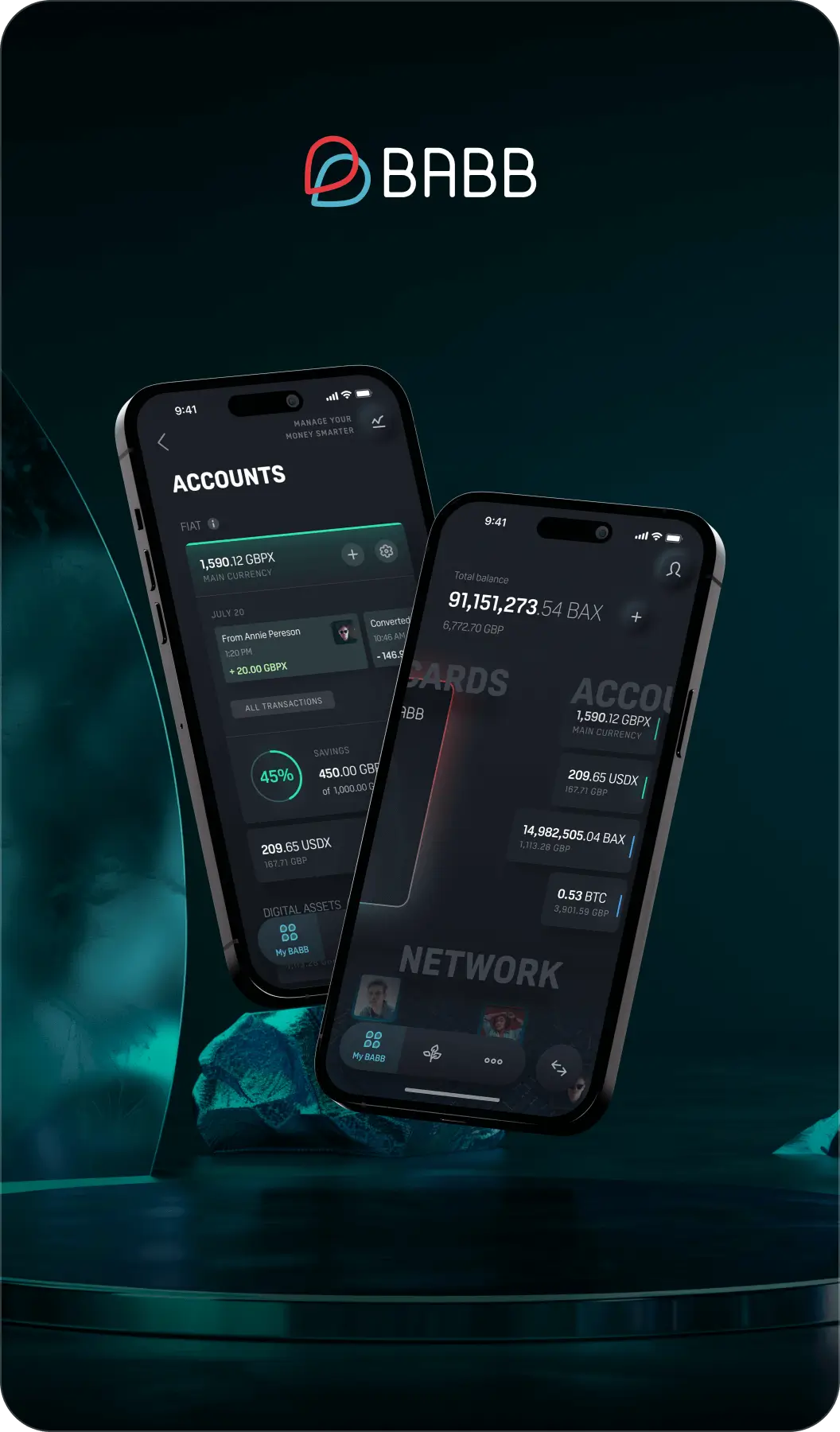 Babb money wallet UX/UI design