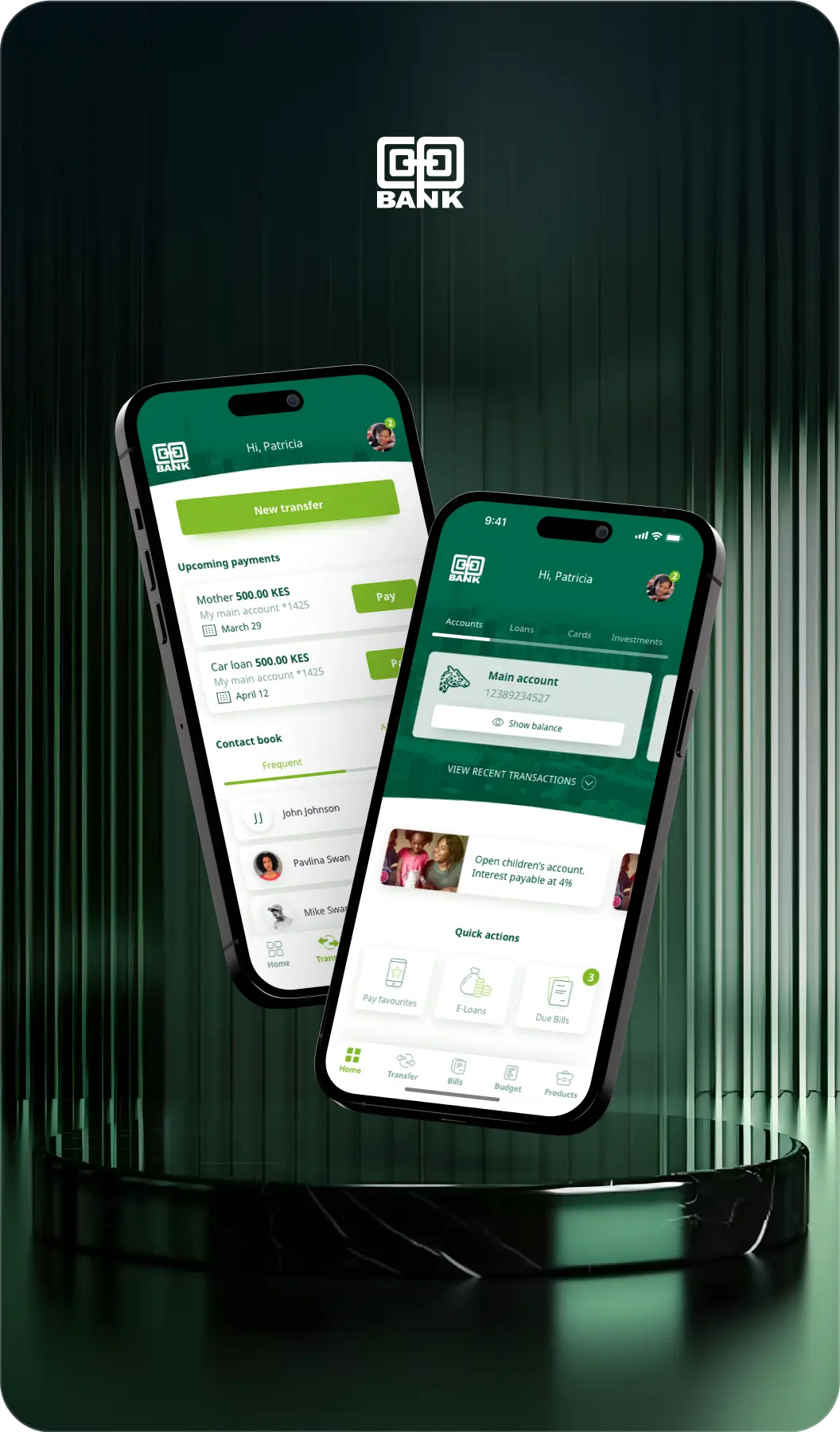 Co-op bank mobile banking app UX/UI design