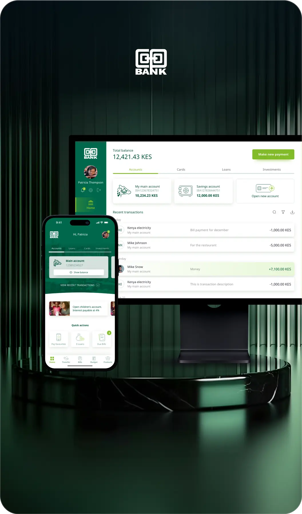 Co-op bank mobile banking app UX/UI design