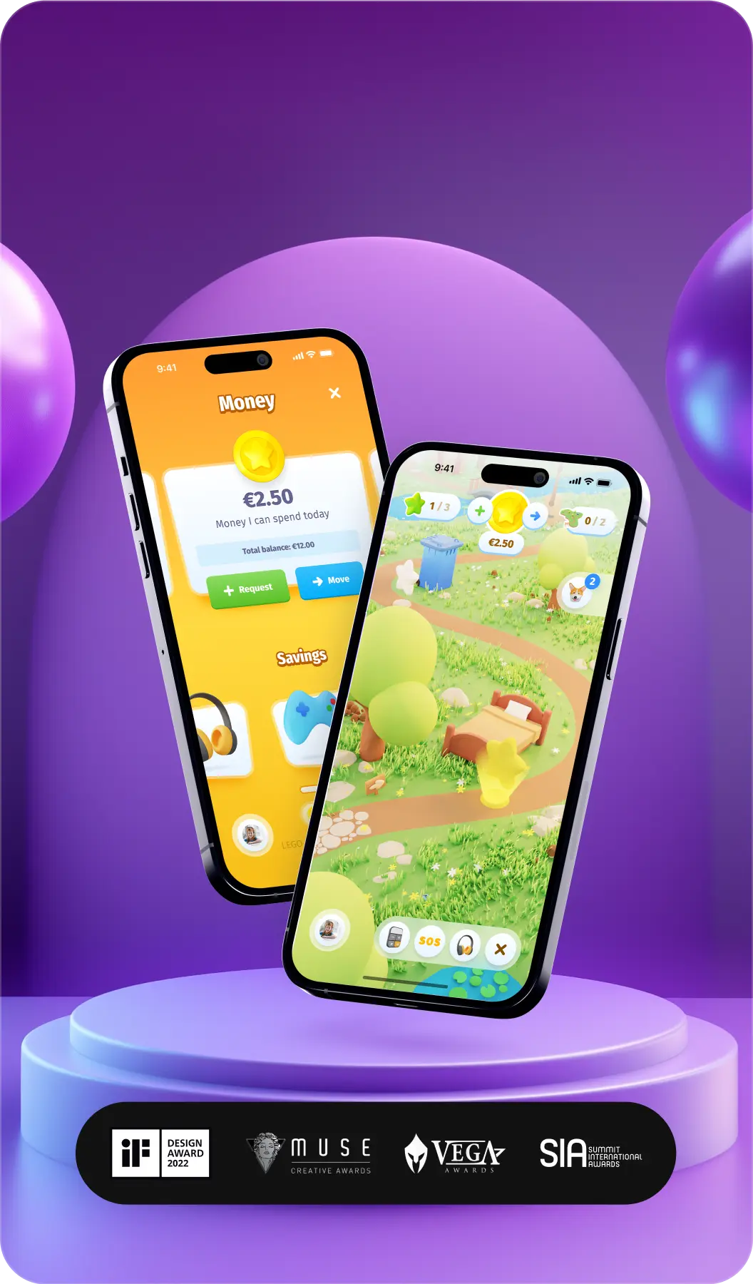 Banking app for kids UX/UI design