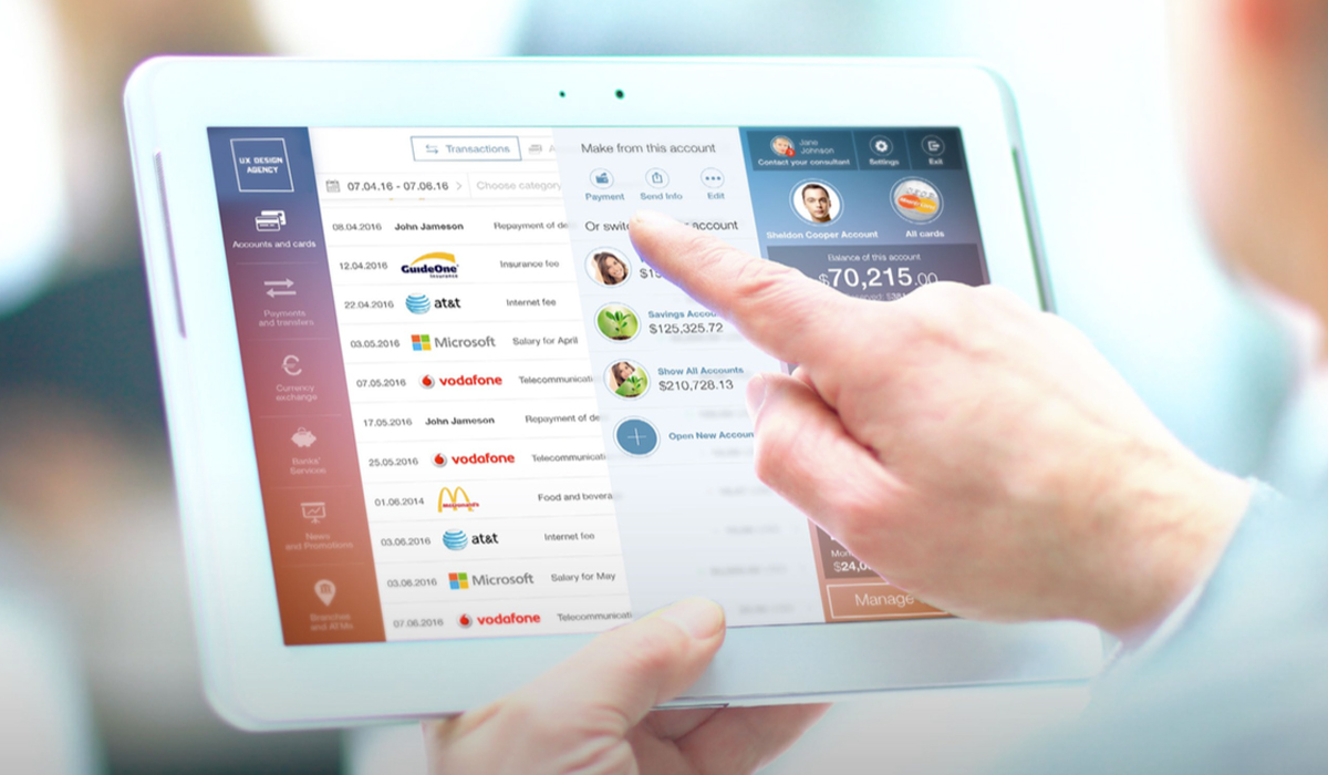 Online Banking UX Design - Multiple Accounts