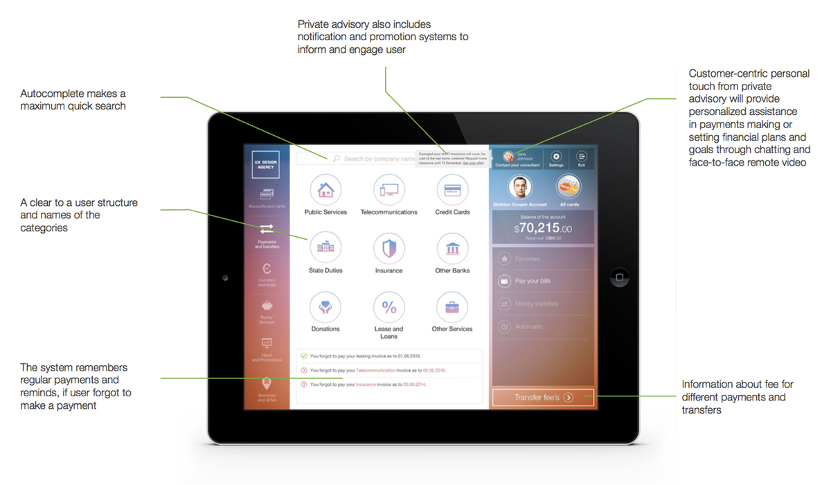 Online Banking UX Design - Bill payment Guide