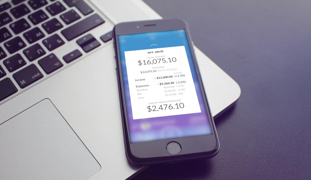 fintech app design balance