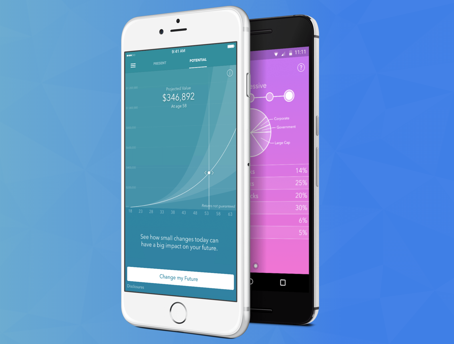 Financial UX Design Saving People's Lives Acorns investing app management ux design financial