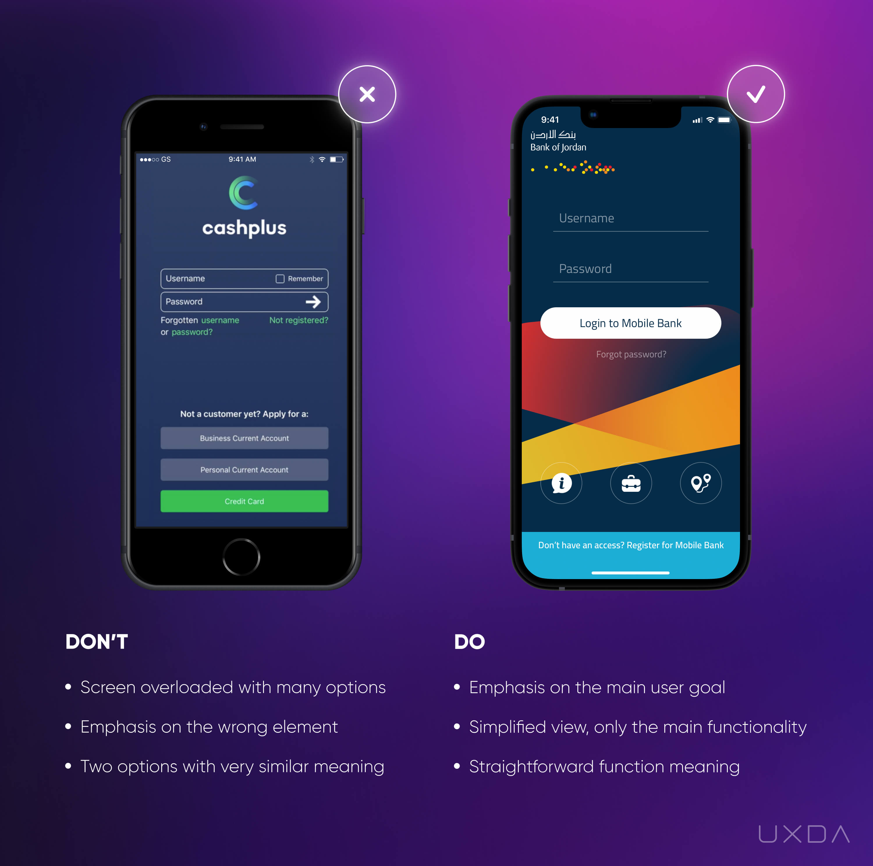 Fintech UI Design Improve Mobile Banking Usability - Problems Quick Smooth Login
