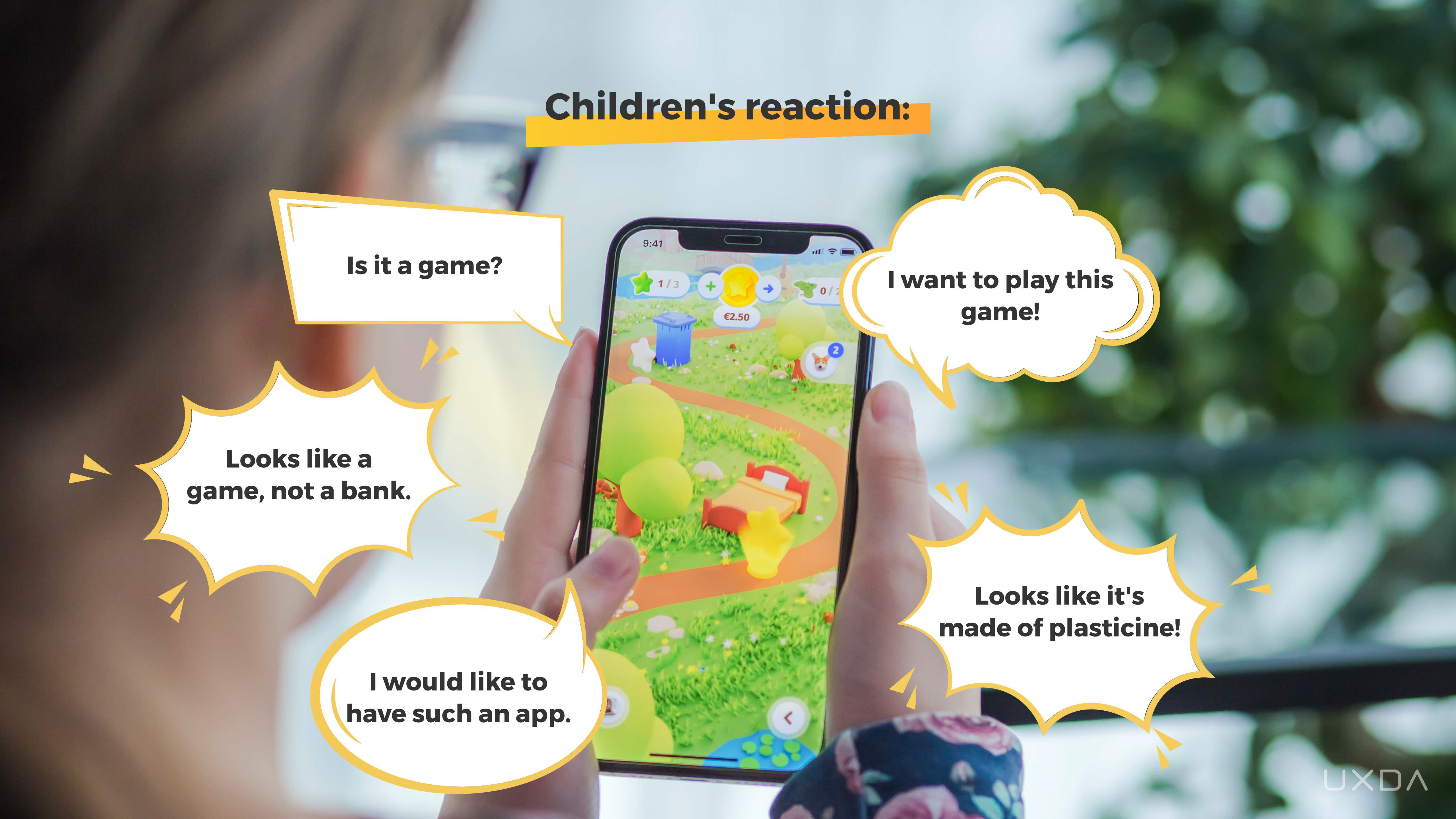 UXDA UX Design Kids Banking App Teach Save Money Future concept results children reactions
