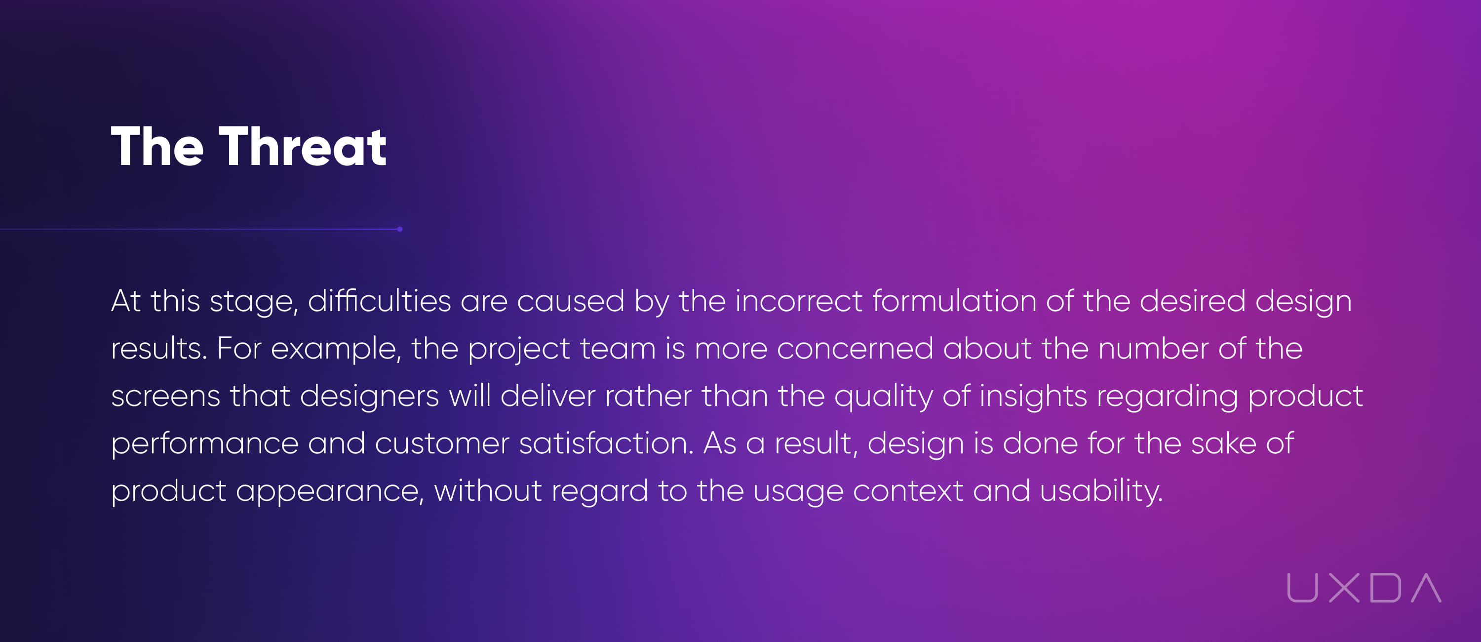 Financial UX Methodology Design Pyramid Product threat incorrect formulation