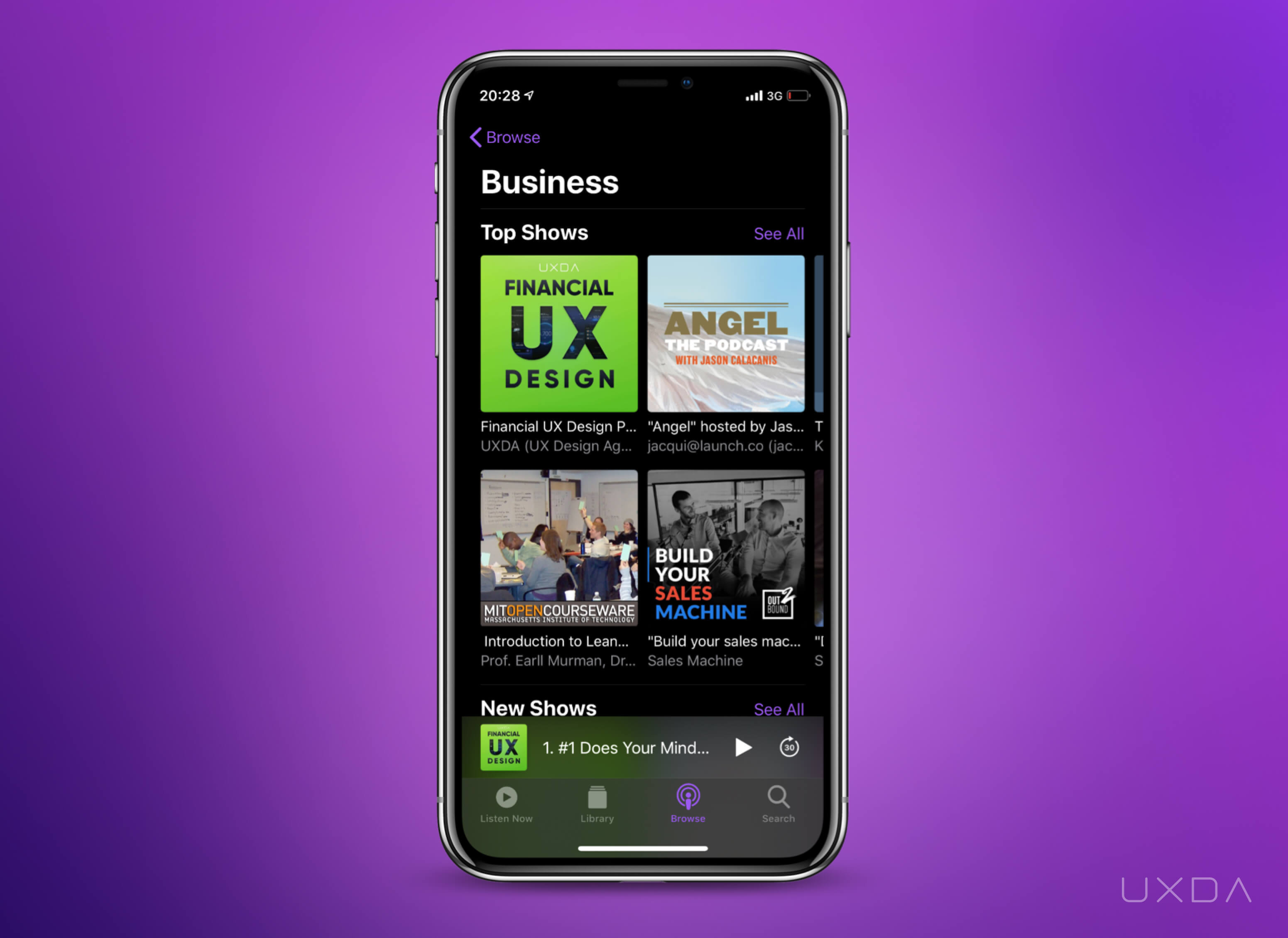 UXDA Launches Financial UX Design Podcast screen Spotify