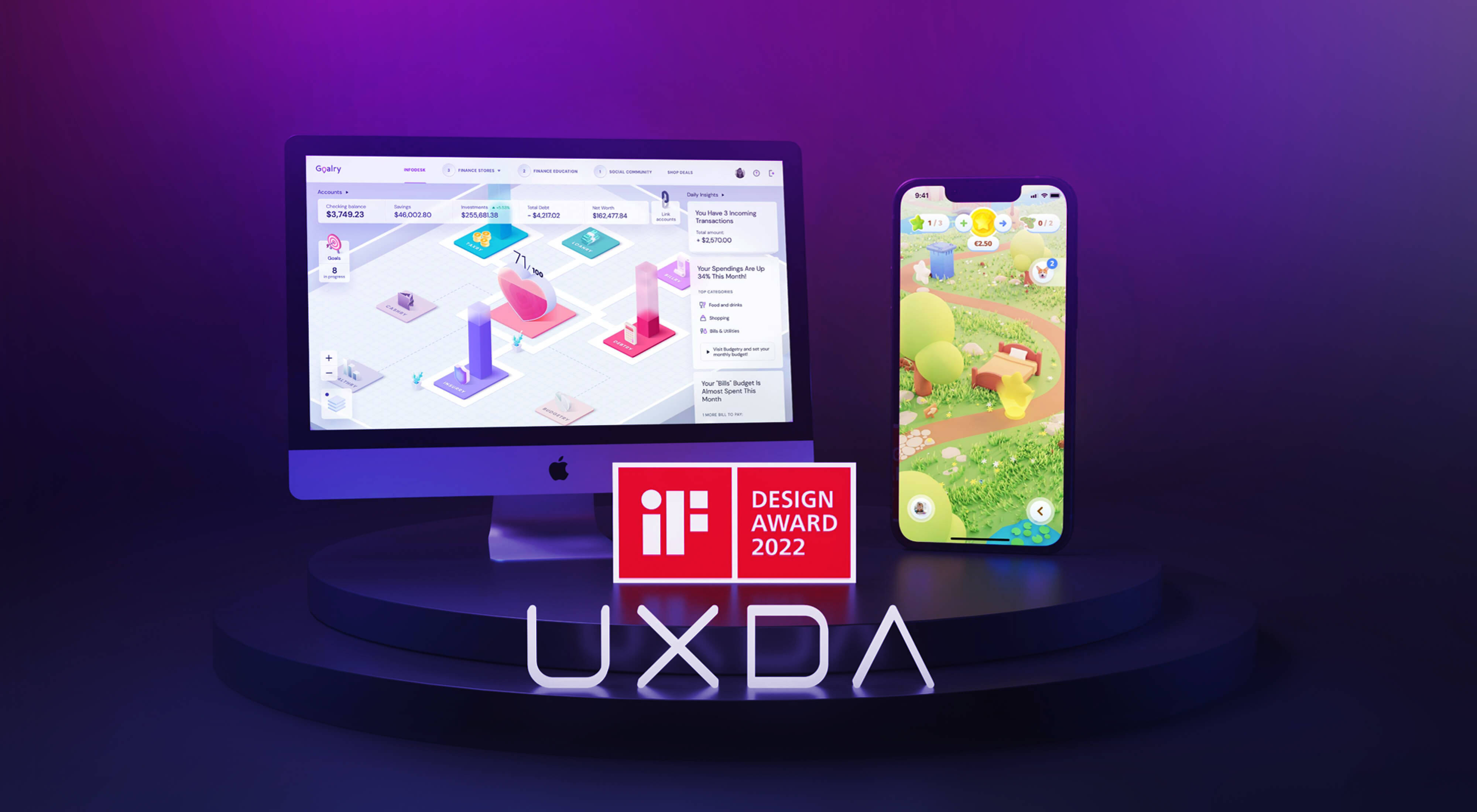 Two iF Design Awards 2022 Makes UXDA the Most Awarded Fintech UX Design Agency
