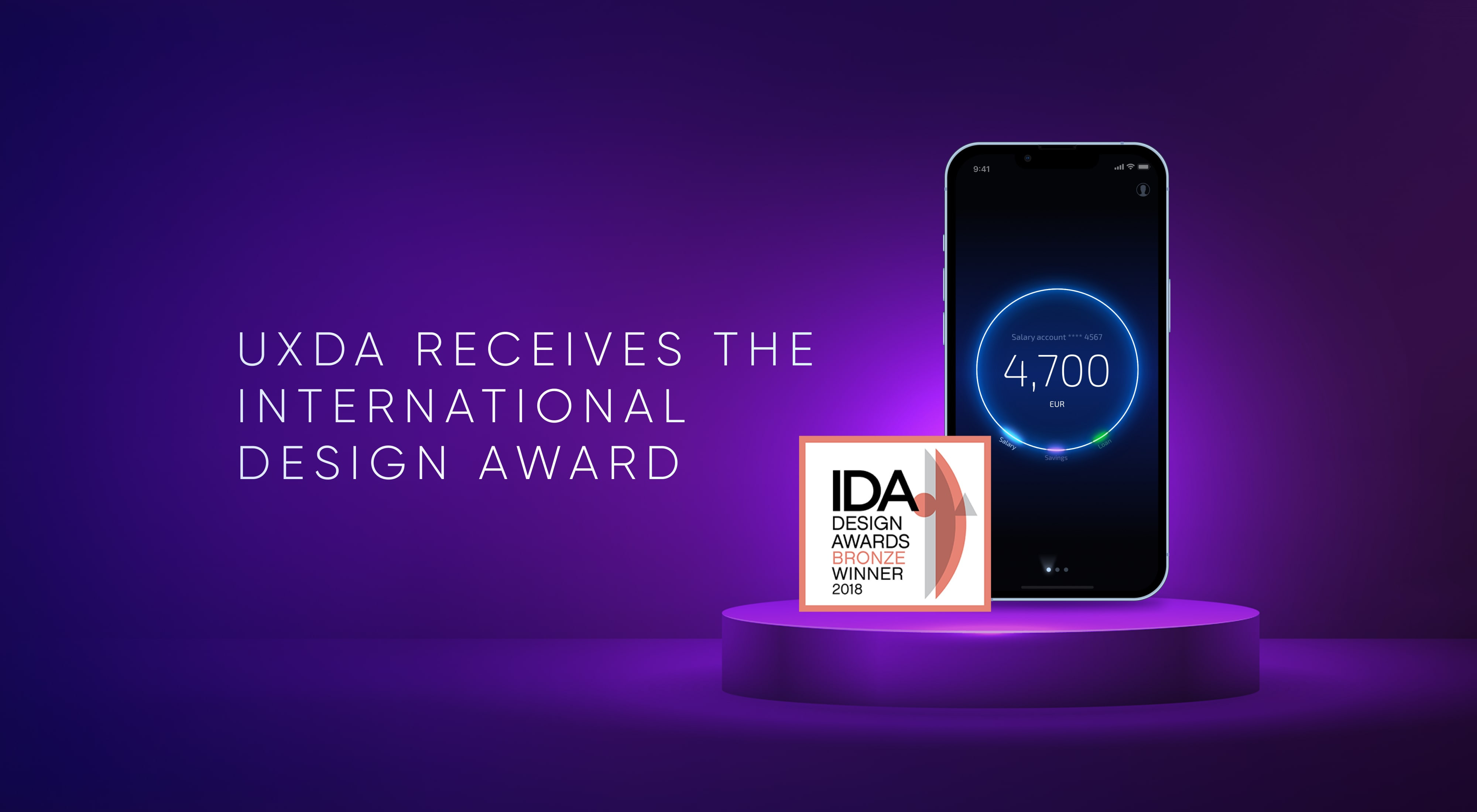 Financial UX Design Agency | UXDA Receives the International Design Award